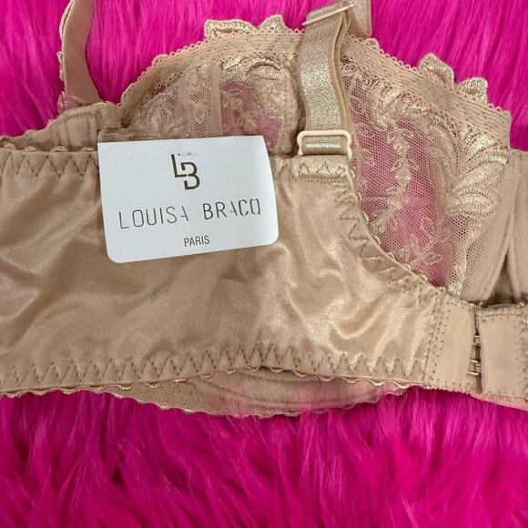 NWT Louisa Bracq ELISE BALCONETTE in Lys Royal SABLE color Sz 36D - Picture 9 of 13